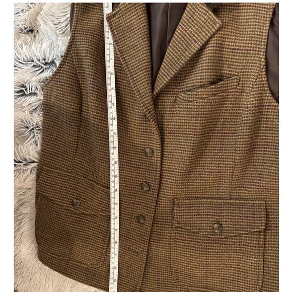 Vintage 1980's Twead Vest with Corduroy Collar  XL - Picture 8 of 11